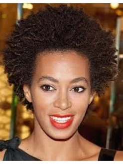 Curly Lace Front Short Synthetic Hair Afro Wig