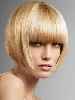 Inverted Bob Hair Styles Straight Capless Wig