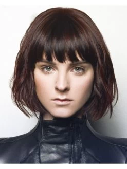 Wavy Capless Short Remy Human Hair Bobs Wig