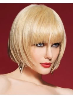 Straight Capless Chin Length Synthetic Hair Bobs Wig
