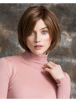 Lace Front Medium Synthetic Hair Straight Brown Bobs Wig