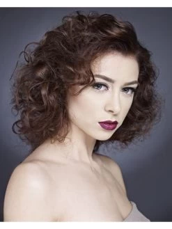 Full Lace Medium Remy Human Hair Curly Wig