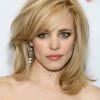 Capless Medium Remy Human Hair Wavy Blonde Wig