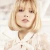 Capless Medium Synthetic Hair Wavy Blonde Bobs Wig