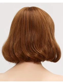 Capless Medium Remy Human Hair Wavy Blonde Bobs Wig -Boutique Wig Shop rwl611152 05