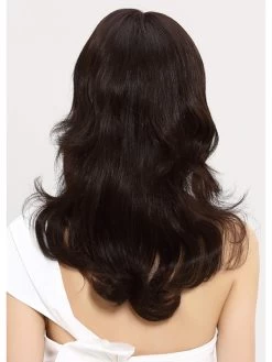 Capless Long Synthetic Hair Wavy Brown Wig With Bangs -Boutique Wig Shop rwm611166 05