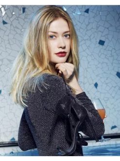 Lace Front Long Remy Human Hair Straight Blonde Wig Without Bangs -Boutique Wig Shop rwm611371 03