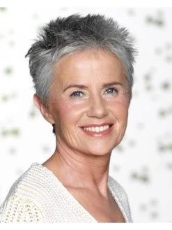 Synthetic Hair Straight Boycuts Wig For Older Women