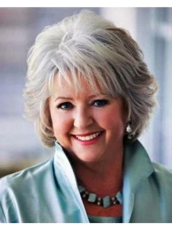 Capless Short Synthetic Hair Wavy Grey Wig With Bangs