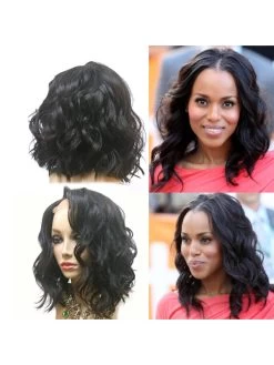 Wavy Short Bob Full Lace Human Hair Wigs For Black Women -Boutique Wig Shop short human hair bob wigs brazilian full lace human hair wigs for black women wet wavy 3