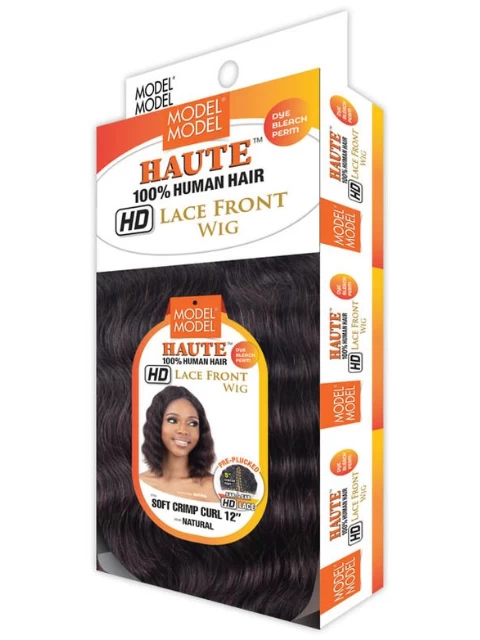 Model Model Haute 100% Human Hair HD Lace Frontal Wig - SOFT CRIMP CURL 12" 3 Model Model Haute 100% Human Hair HD Lace Frontal Wig - SOFT CRIMP CURL 12" - Image 3