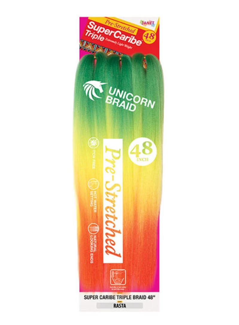 Janet Collection Pre-Stretched 3X Super Caribe Braid 48 7 Janet Collection Pre-Stretched 3X Super Caribe Braid 48 - Image 7