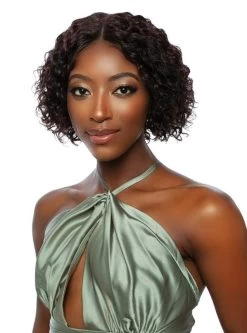 Mane Concept Trill 100% Unprocessed Human Hair HD Lace Front Wig - ROTATE PART WATER CURL 10" -Boutique Wig Shop tr2041m