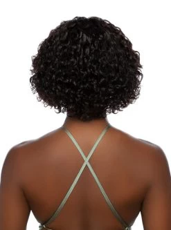 Mane Concept Trill 100% Unprocessed Human Hair HD Lace Front Wig - ROTATE PART WATER CURL 10" -Boutique Wig Shop tr2044m