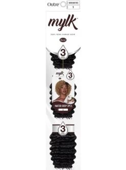 Outre MYLK 100% Remi Human Hair Weave - WATER DEEP 3PCS -Boutique Wig Shop water deep4m